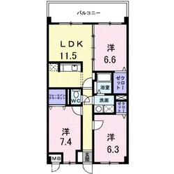 オーブ木太の物件間取画像